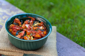 Ratatouille - traditional French Provencal vegetable dish cooked in oven