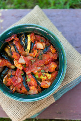 Ratatouille - traditional French Provencal vegetable dish cooked in oven