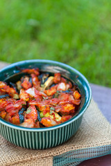 Ratatouille - traditional French Provencal vegetable dish cooked in oven