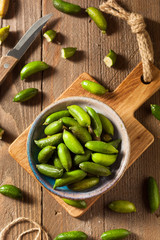 Raw Organic Green Finger Limes