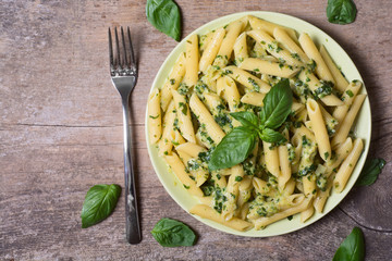 pasta with spinach