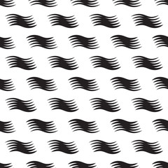 linear black waves seamless pattern