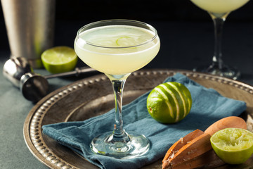 Alcoholic Lime and Gin Gimlet
