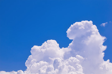 beautiful blue sky with cloud for nature background
