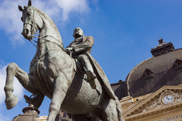 Statue of King Carol I, in Bucharest