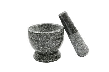 Mortar and Pestle Isolated on a White Background
