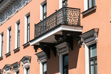 view of the architectural elements of the buildings of the Nevsk