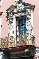 view of the architectural elements of the buildings