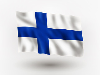 Fototapeta premium Flag of Finland.