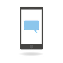 Mobile phone flat design