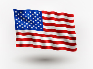 Flag of USA.