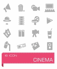 Vector Cinema icon set