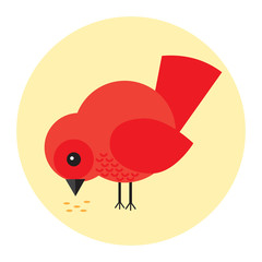 Bird icon flat