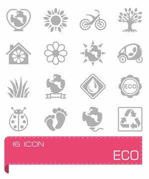 Vector Eco icon set