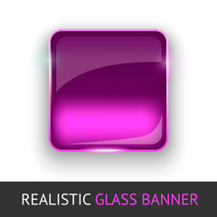 Glass banner for your design.