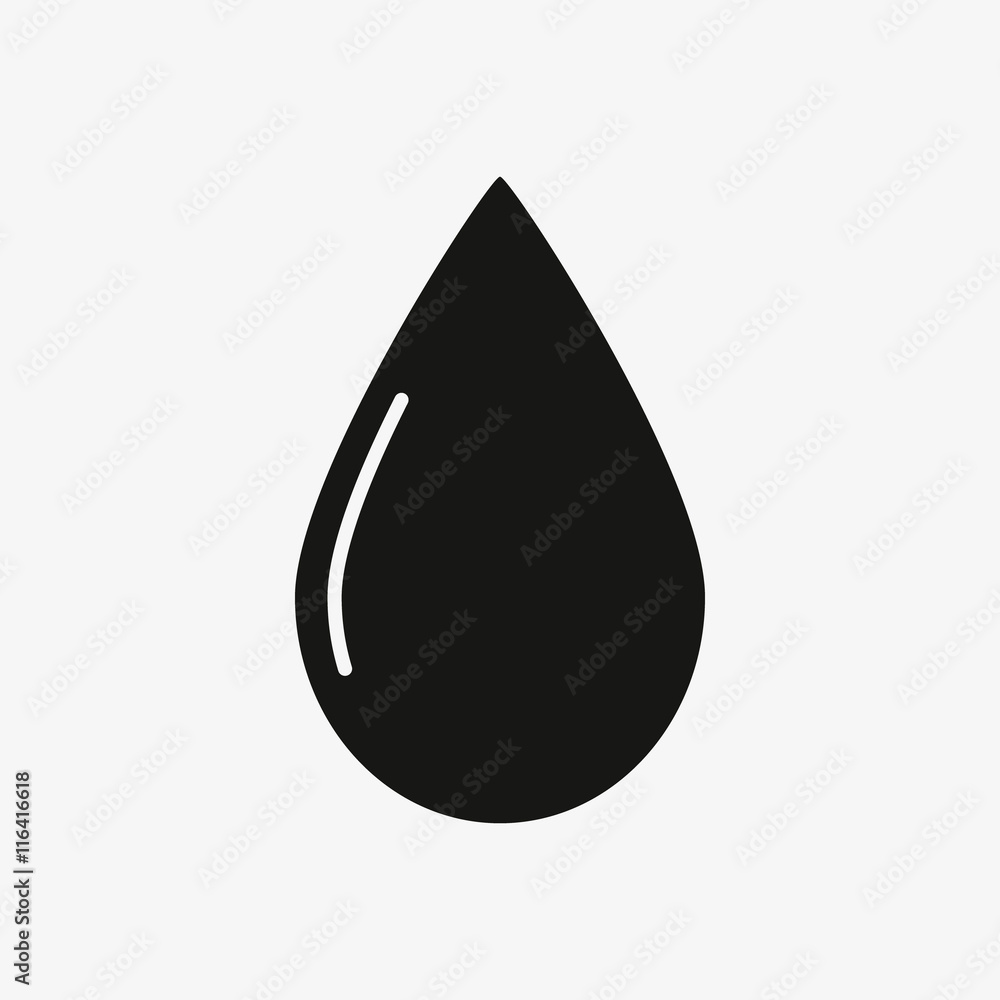 Aufkleber drop Icon. drop Icon Vector. drop Icon Art. drop Icon eps. drop Icon Image.