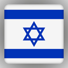 Vector - Israel Flag Smartphone Application Square Buttons