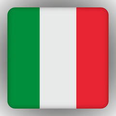 Vector - Italy Flag Smartphone Application Square Buttons