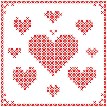 Heart Cross Stitch Images – Browse 2,238 Stock Photos, Vectors, and Video |  Adobe Stock
