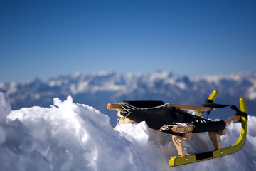 Slipping in the high mountains