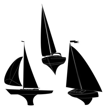 yacht vector illustration
