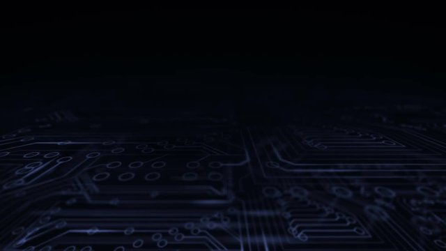 Flying above electric scheme.Excellent if you place bright text title in the center.Electronic or computer spare parts advertisement.Good for science like physics presentation.4K available.