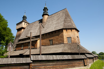 Fototapeta na wymiar Assumption of Holy Mary Church - Haczow - Poland