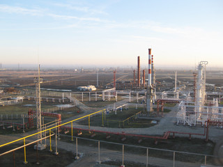 The oil refinery