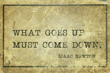 come down Newton