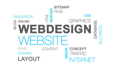 webdesign website word cloud 