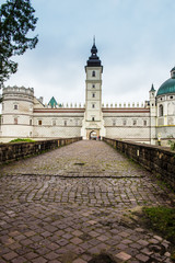 Krasiczyn, Poland - July 17, 2016: Renaissance castle in Krasicz