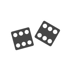 Dice Icon, Vector dices icon