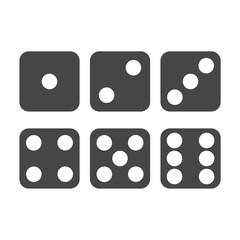 Dice Icon, Vector dices icon