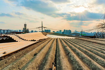 Rooftop of a building