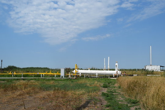 The equipment in the oil fields