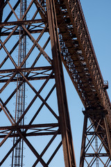 The Hacho Bridge, designed by Gustave Eiffel is located between Alamedilla and Guadalhortuna, Andalusia