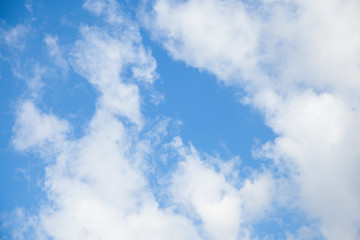 blue sky with cloud, concept of hope, new start, Fresh