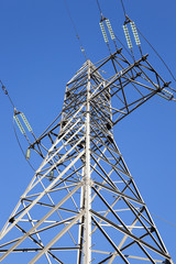 High-voltage power poles