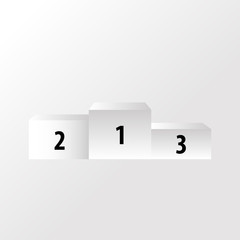 Podium. Winners. Brazil. Pedestal. Vector illustration