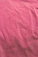 Fototapeta na wymiar This is a closeup photograph of a Pink towel backgound