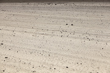 plowed land. close-up