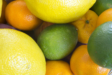 This is a photograph of Citrus fruits background