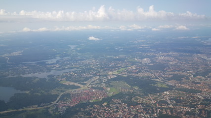 Flying over Sweden