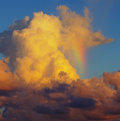Clouds and Rainbow
