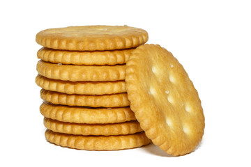crackers isolated on a white background