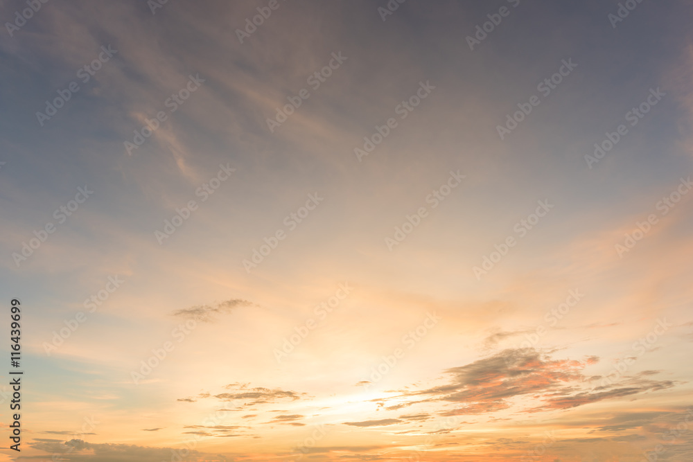 Wall mural sky sunset background