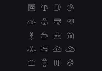 Icons design tample  . Mixed media