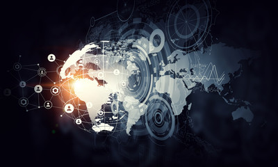 Network community concept  . Mixed media