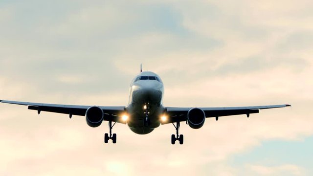 close up of airplane - flight flying - transportation background - traveling