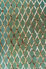 Fototapeta premium Rusty steel wire mesh